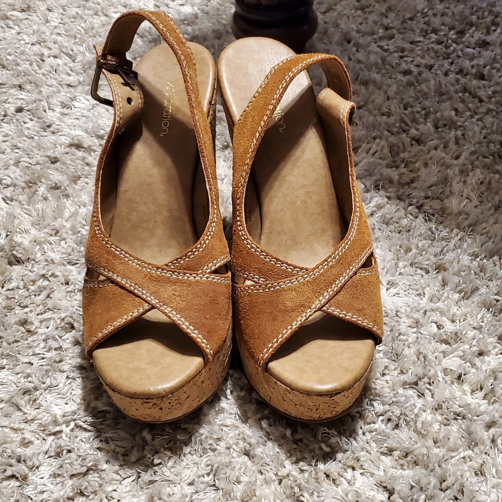 Xhileration tan heels